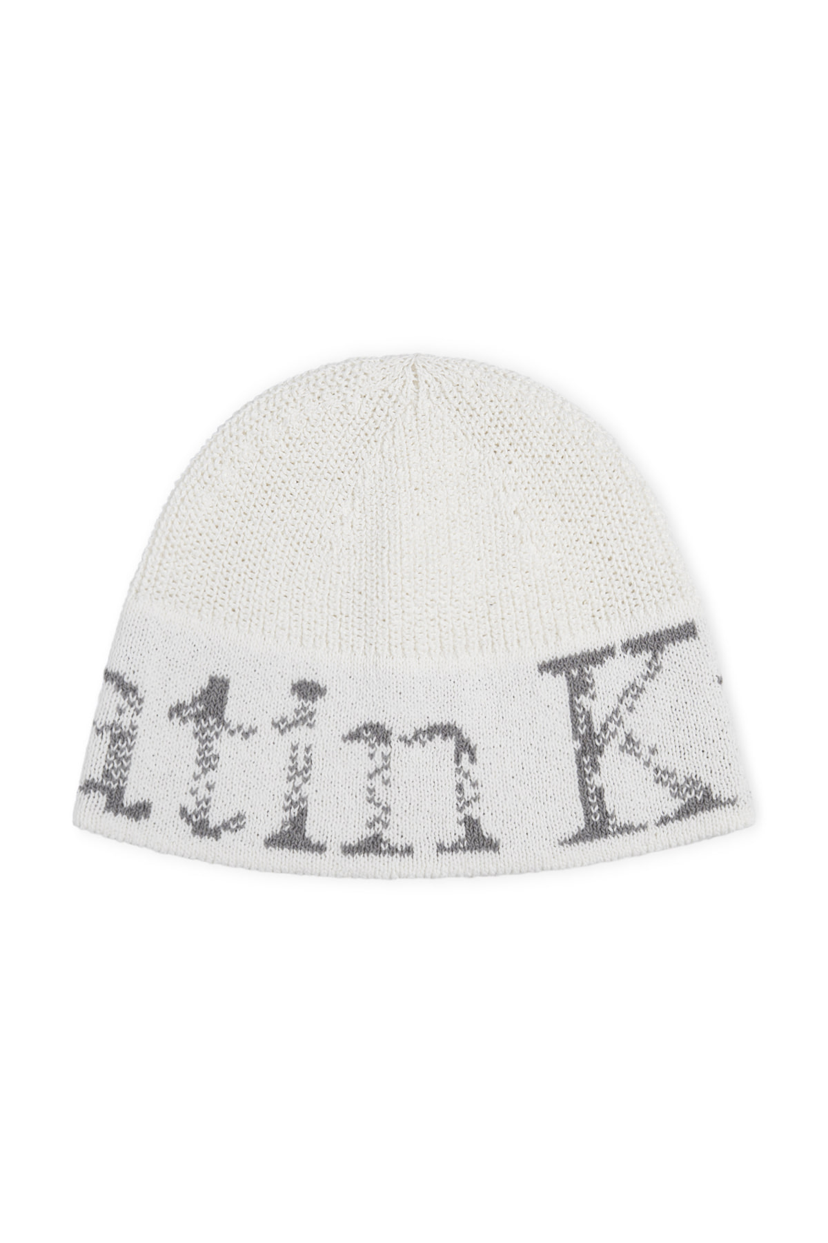 韓國選物🇰🇷Matin Kim Cracked Logo Light Bucket Beanie 裂紋Logo漁夫針織帽［修飾臉型 獨特龜裂字母細節！］
