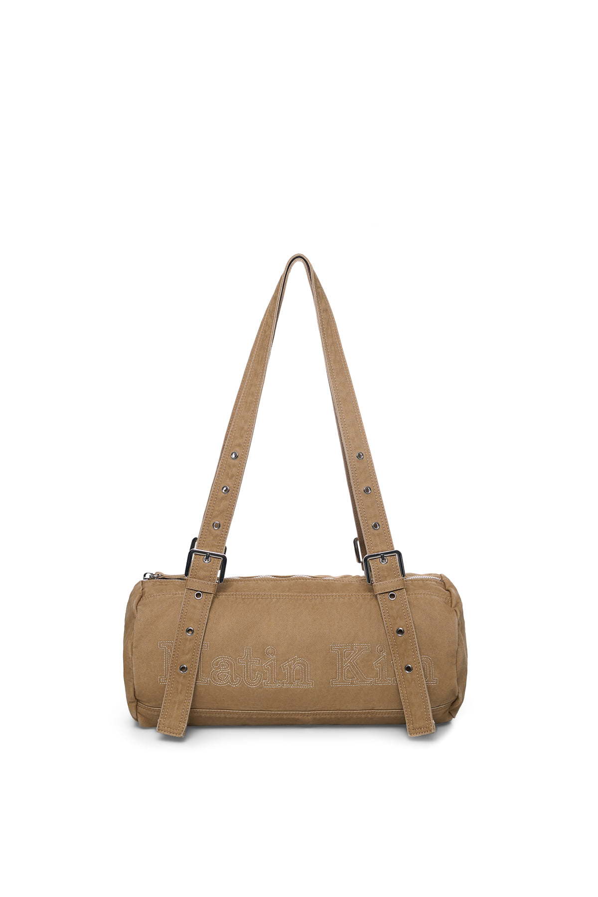 韓國選物🇰🇷 Matin Kim Vintage Washed Cotton Duffel Bag 復古水洗棉質圓筒袋［街頭復古感 質感隨性搭！］