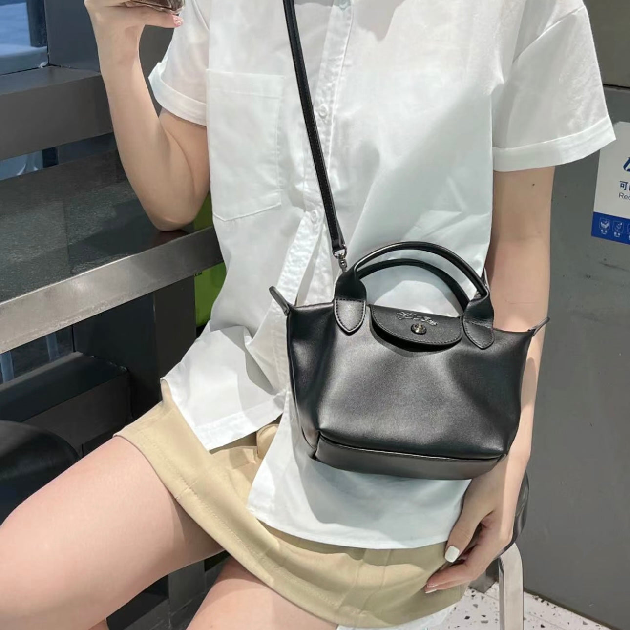 LONGCHAMP Le Pliage Xtra XS Handbag 真皮系列 [連長肩帶!]