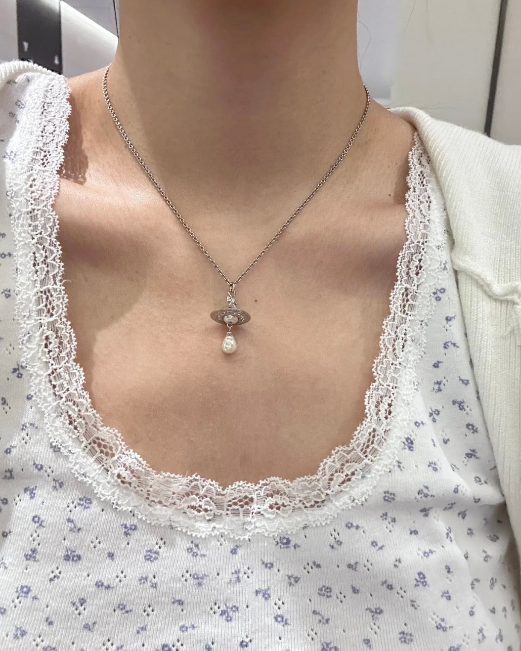 Vivienne Westwood Aleksa Necklace 巴洛克水滴珍珠 [超人氣熱賣現貨中 LE SSERAFIM & Arin同款]
