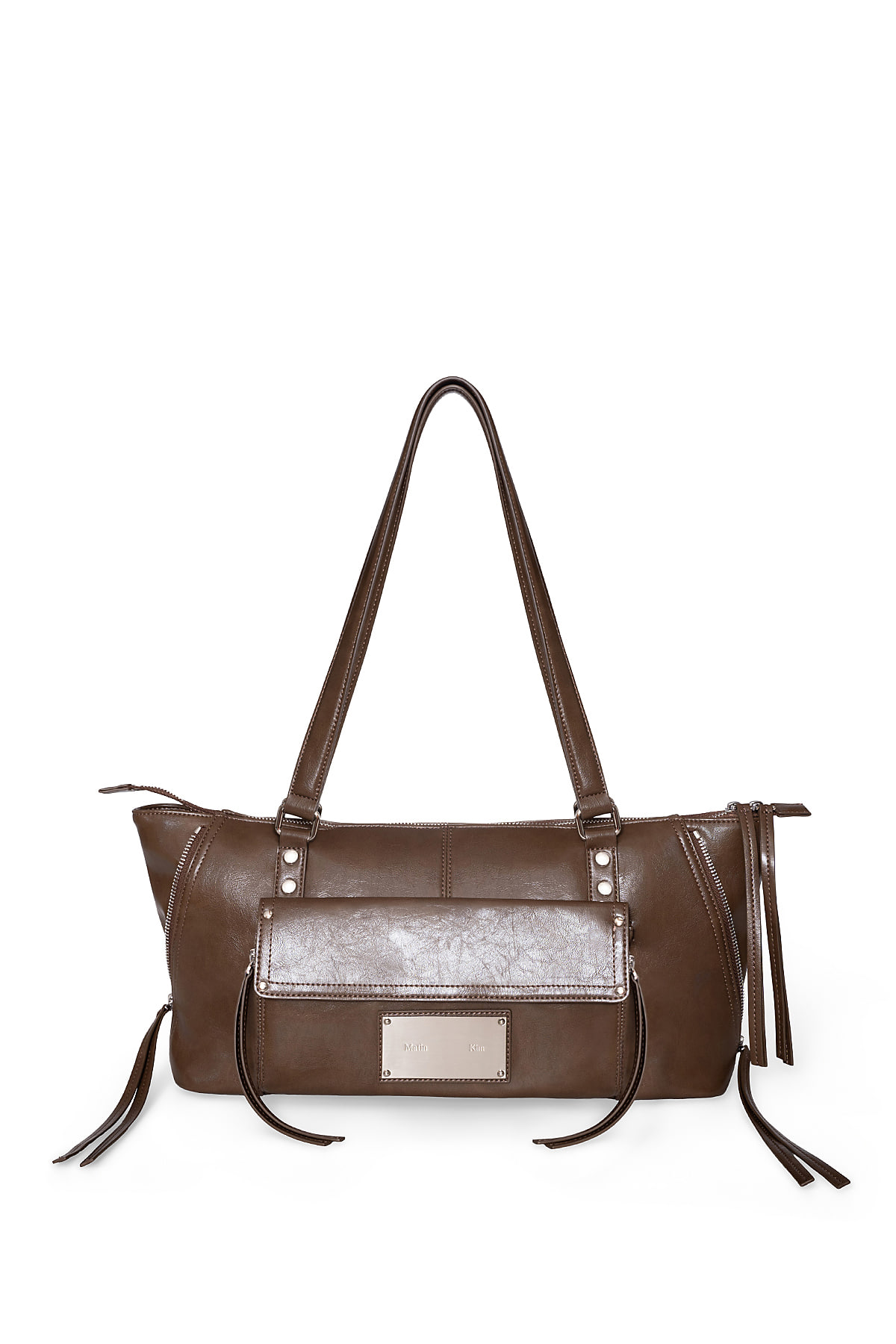 韓國選物🇰🇷 Matin Kim Flap Pocket Shoulder Bag 側拉鍊翻蓋口袋單肩包袋［沉穩復古盡顯知性魅力！］