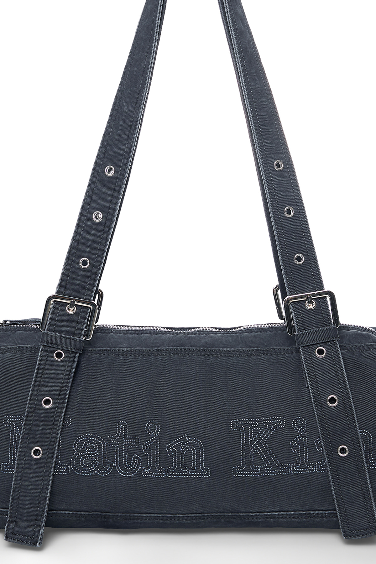 韓國選物🇰🇷 Matin Kim Vintage Washed Cotton Duffel Bag 復古水洗棉質圓筒袋［街頭復古感 質感隨性搭！］