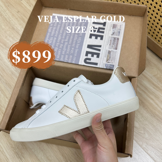 VEJA法國小白鞋 Esplar 香檳金［SIZE 37現貨限時優惠$899!］