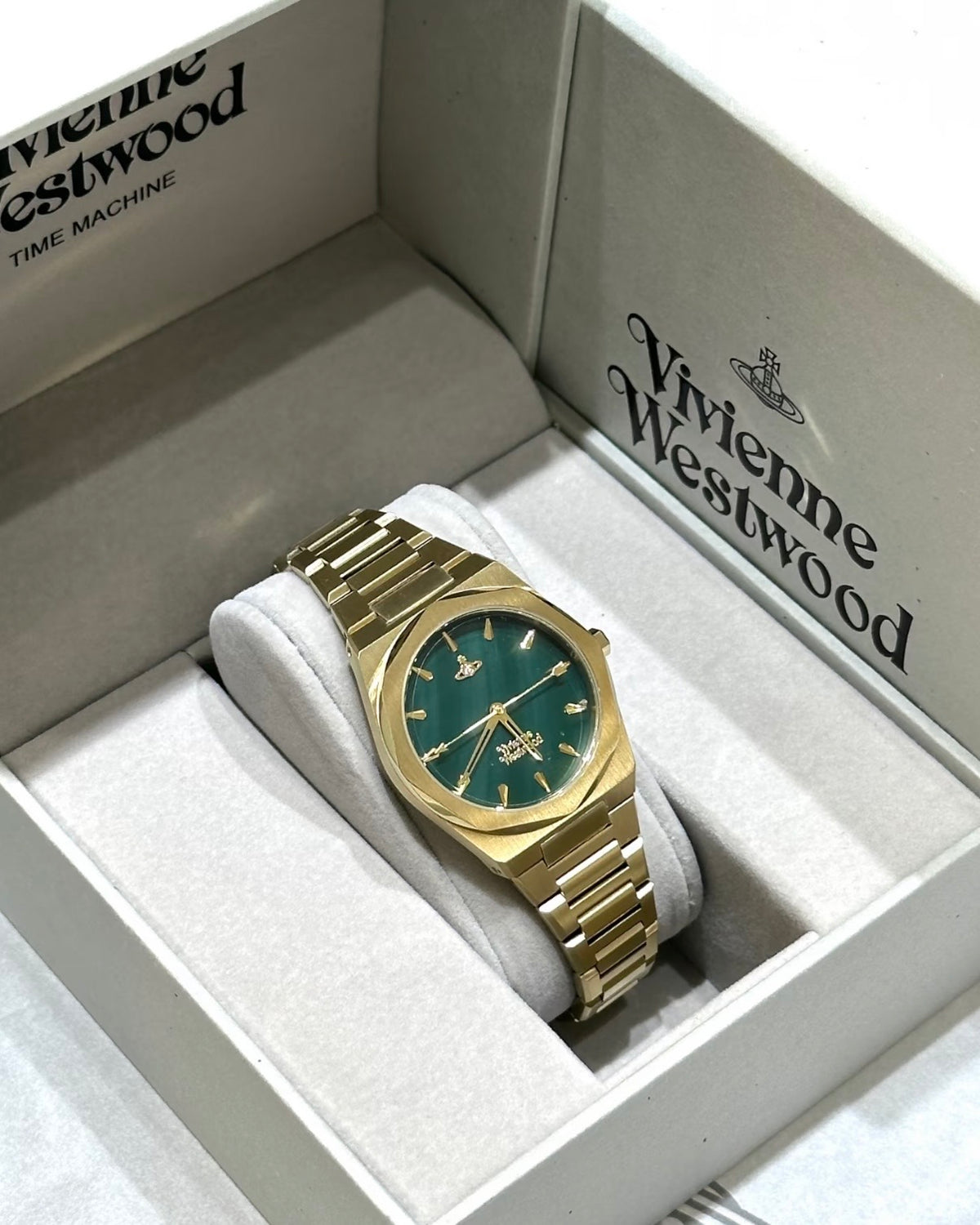 Vivienne Westwood Limehouse 復古綠八角型手錶