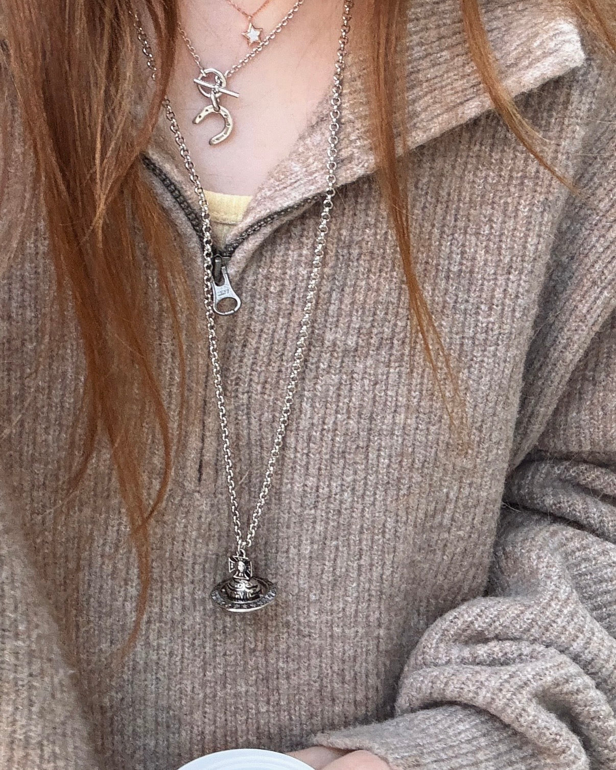 Vivienne Westwood Victorine Pendant Necklace [復古工業風做舊長鏈］