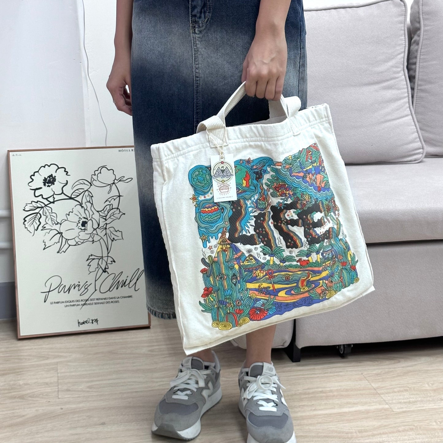 Hamblepie 泰國自家品牌 - Rainbow Life Tote Bag