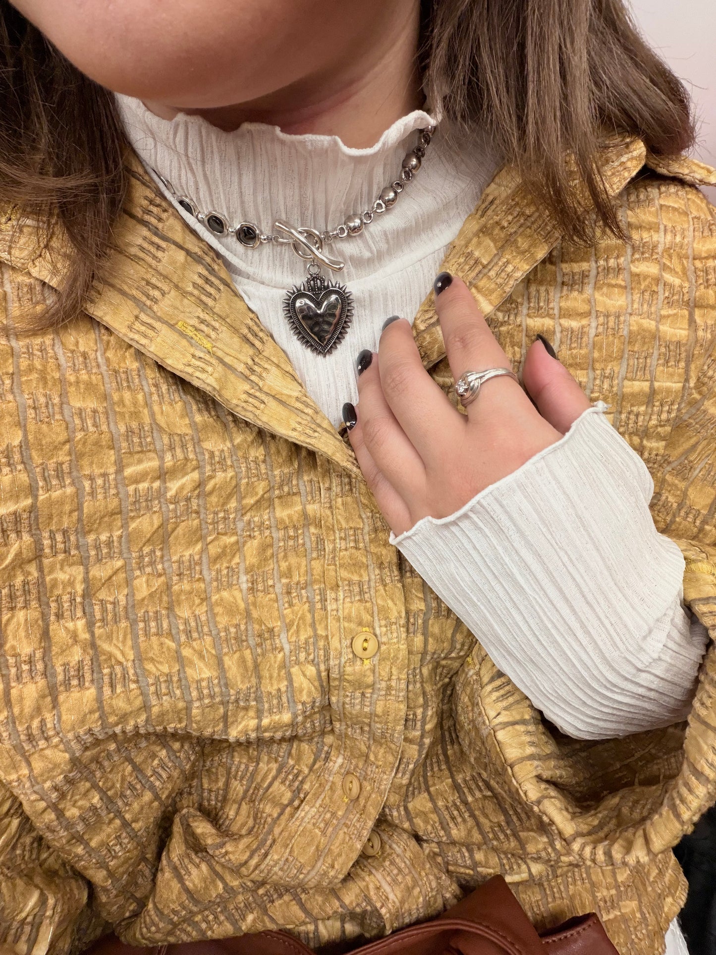 Otro Accesorio X Morningirls 聯乘自家製頸鏈 - Ball Ball Vintage Heart Choker [NEW ITEM! 超推薦已自留]