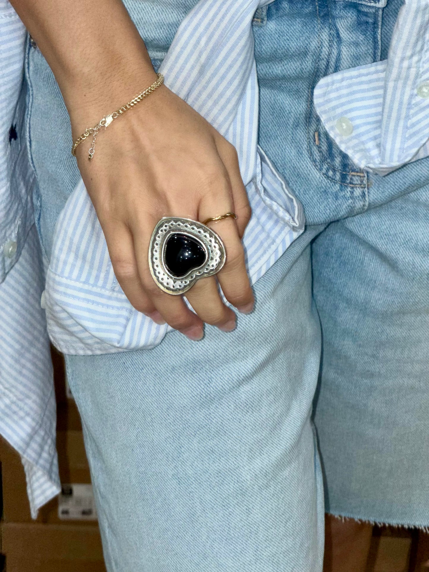 Otro Accesorio 西班牙手工飾物 - Vintage Heart Ring [震撼限時現貨優惠$199!]