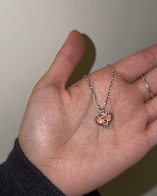 Vivienne Westwood Petra Necklace 超可愛粉紅愛心貝母頸鏈 [最新上架! 高性價比入門頸鏈]