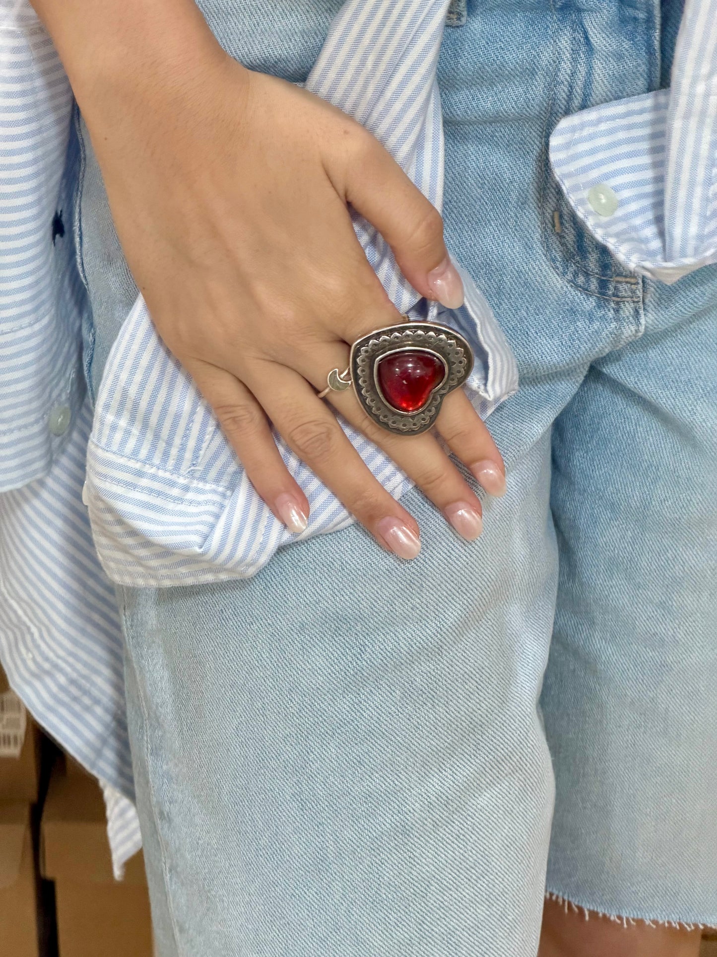 Otro Accesorio 西班牙手工飾物 - Vintage Heart Ring [震撼限時現貨優惠$199!]