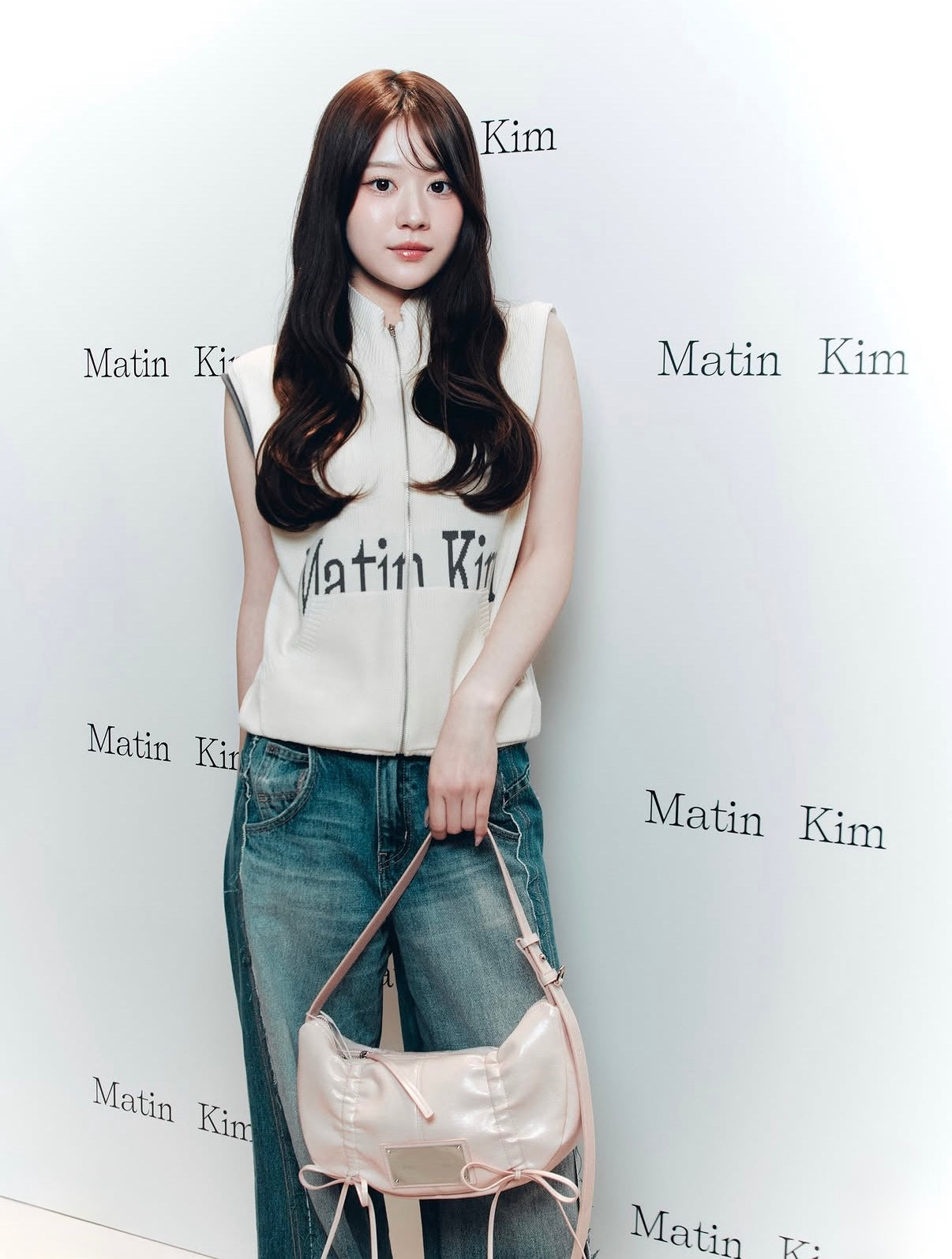 Matin Kim Half Shirring Ribbon Round Bag 最新韓國選物🇰🇷柔褶蝴蝶結半月袋［超熱賣甜酷風 肩帶可調節2用! 粉紅粉藍最新上架］