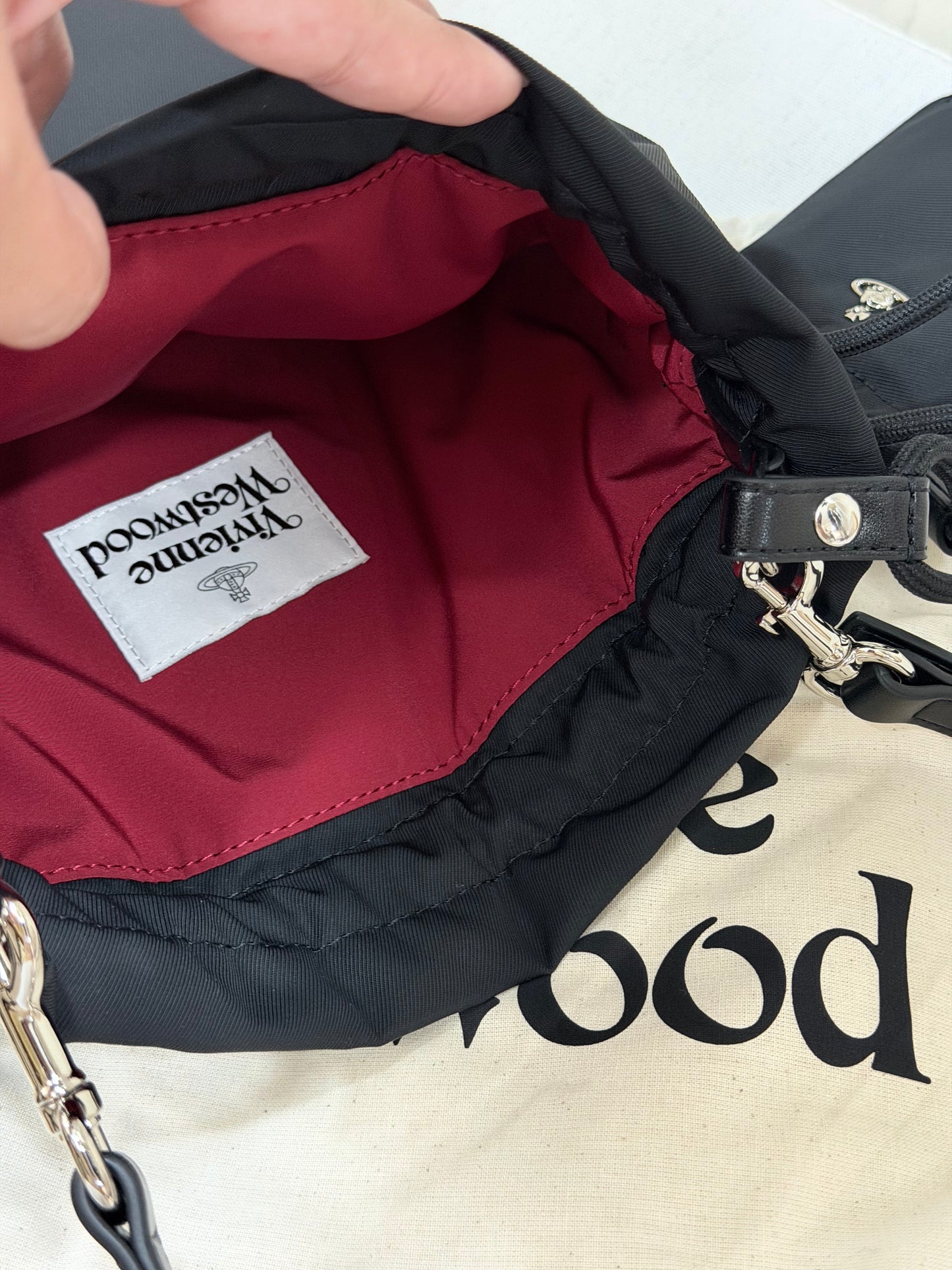 Vivienne Westwood Drawstring Shoulder Bag [$100 off for Singles' Day! HOT ITEM! Extra Large Capacity Durable Bag]