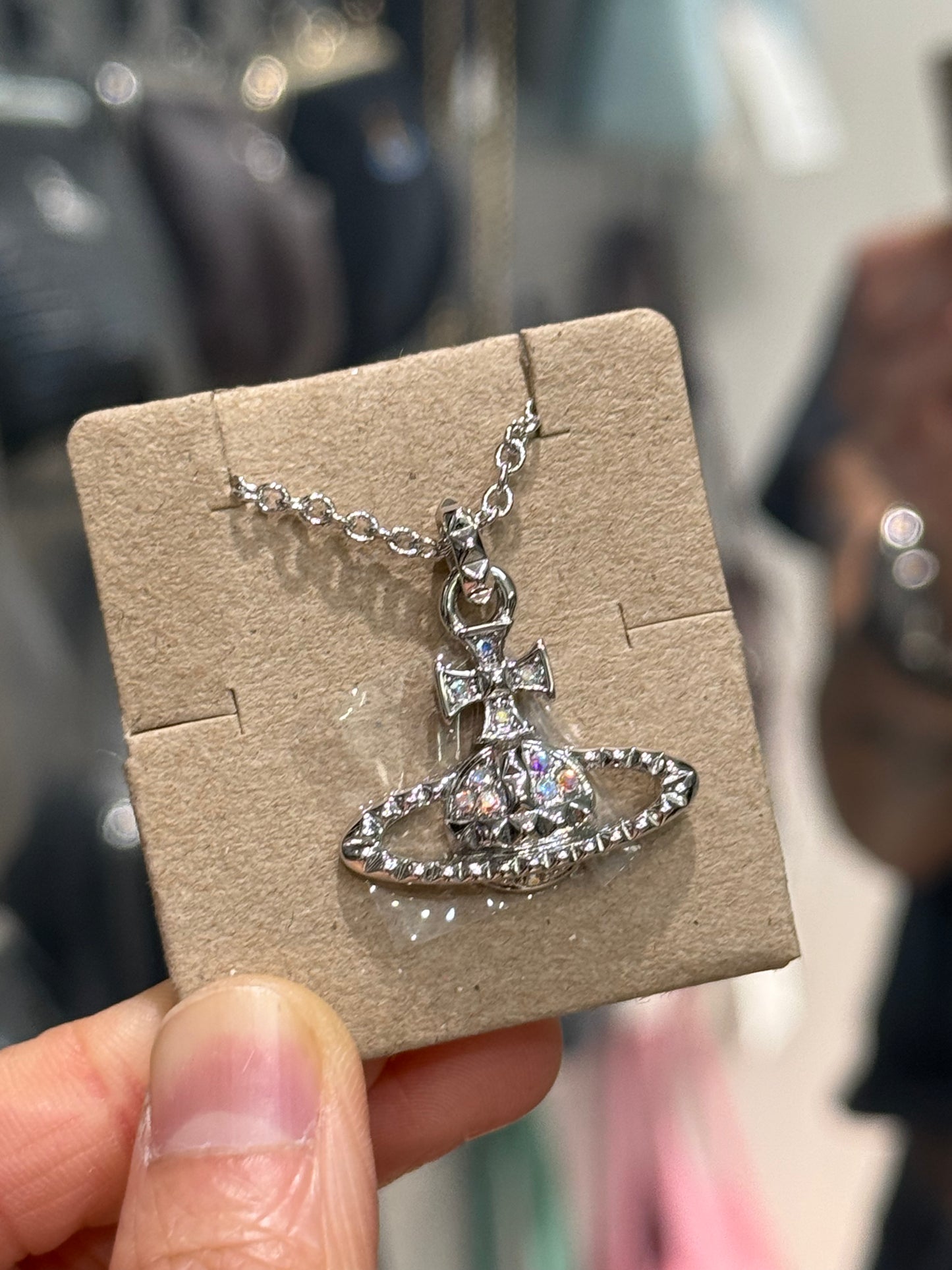 Vivienne Westwood Mayfair Orb Necklace Studded Saturn [Jaden's Pick - Recommended for Beginners]