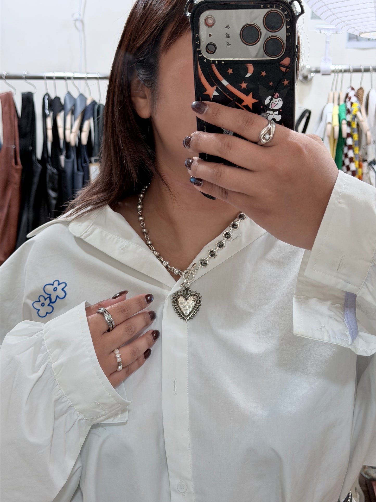 Otro Accesorio X Morningirls 聯乘自家製頸鏈 - Ball Ball Vintage Heart Necklace [NEW ITEM! 超推薦已自留]