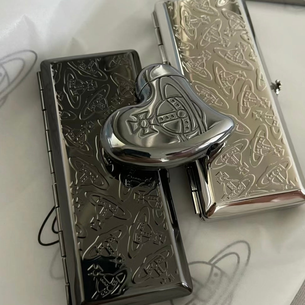 Vivienne Westwood Metal Mirror Heart-Shaped Lighter [Japan