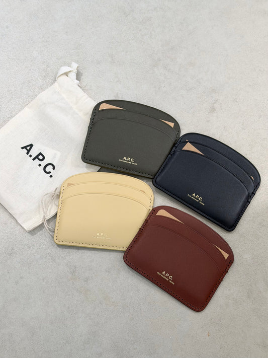 A.P.C. Demi-Lune 半月 Cardholder [多色限定優惠$899 高質牛皮十分耐用]