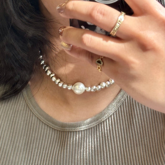 Otro Accesorio 西班牙手工飾物 - Pearl Pebble Choker 大珍珠粒粒頸鏈