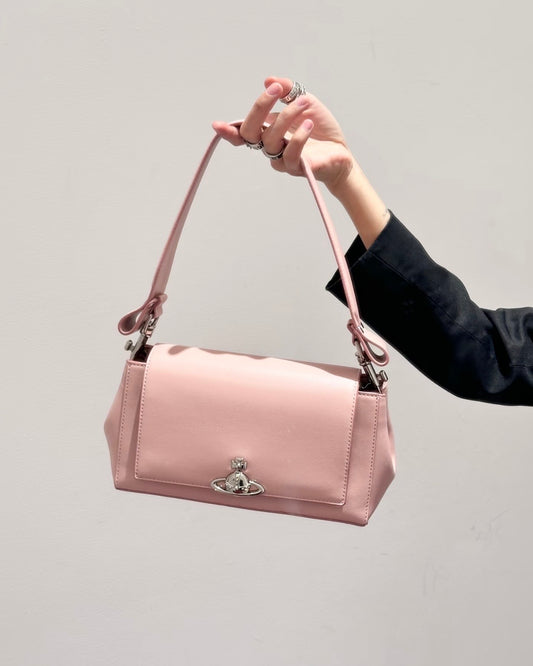 Vivienne Westwood Hazel Handbag 櫻花粉牛皮  [2026絕美限定櫻花粉!]