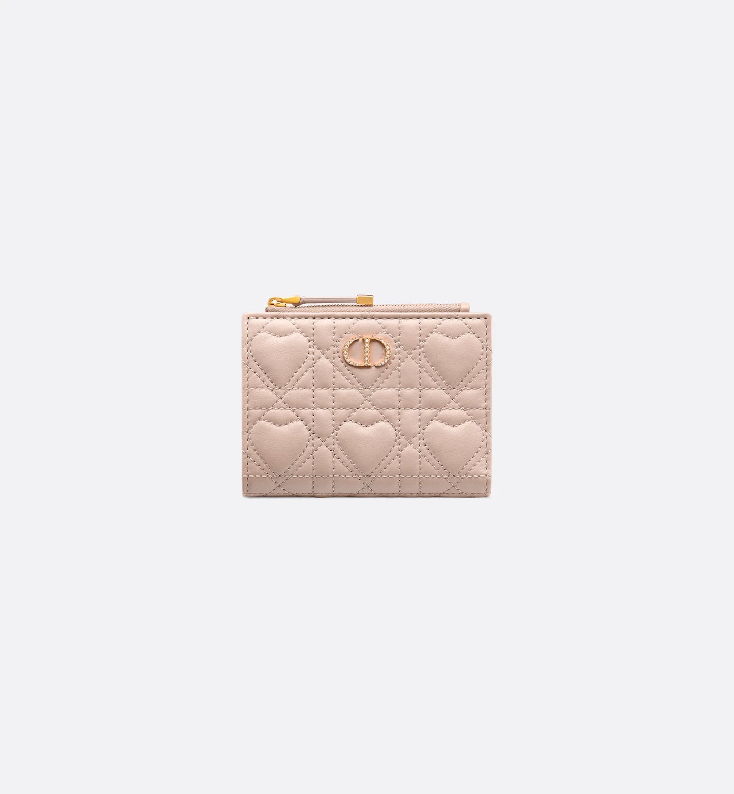 Dior日本聖誕限定愛心鑽扣系列 Caro Dahlia Wallet 小銀包