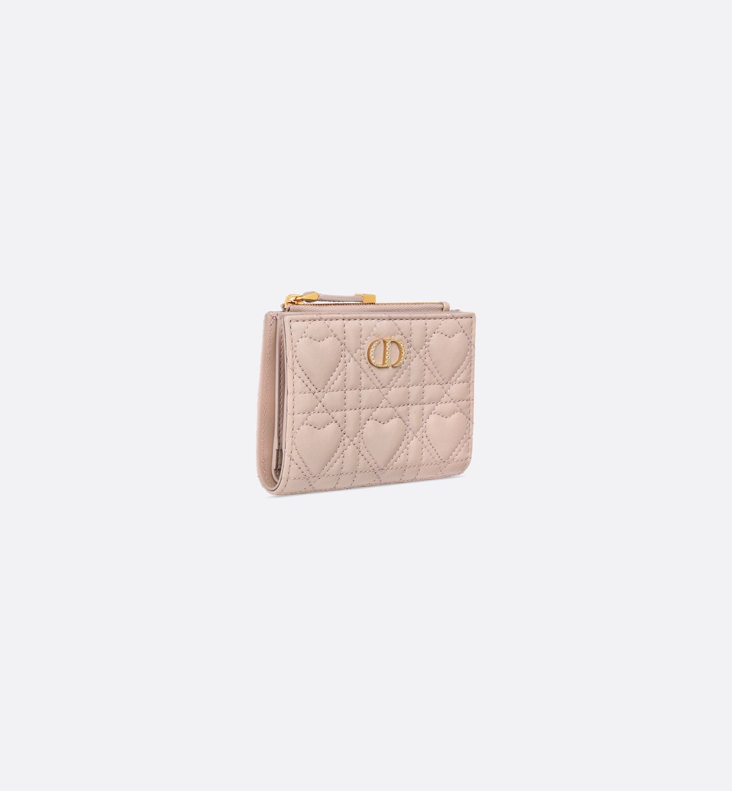 Dior日本聖誕限定愛心鑽扣系列 Caro Dahlia Wallet 小銀包