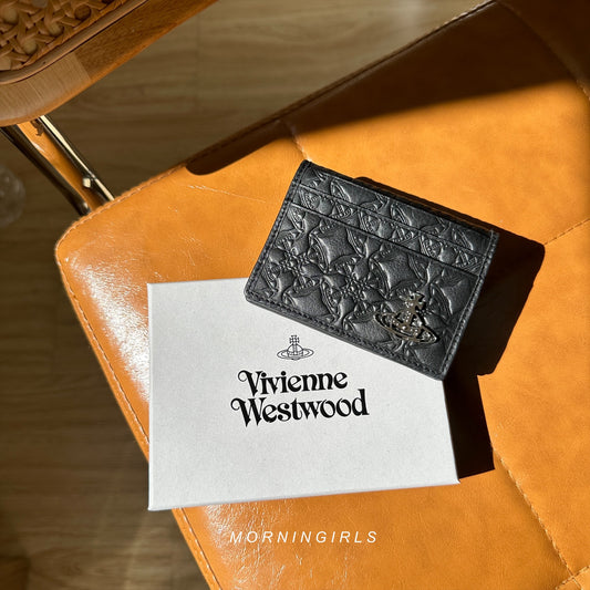 Vivienne Westwood Bifold Cardholder 黑色壓紋