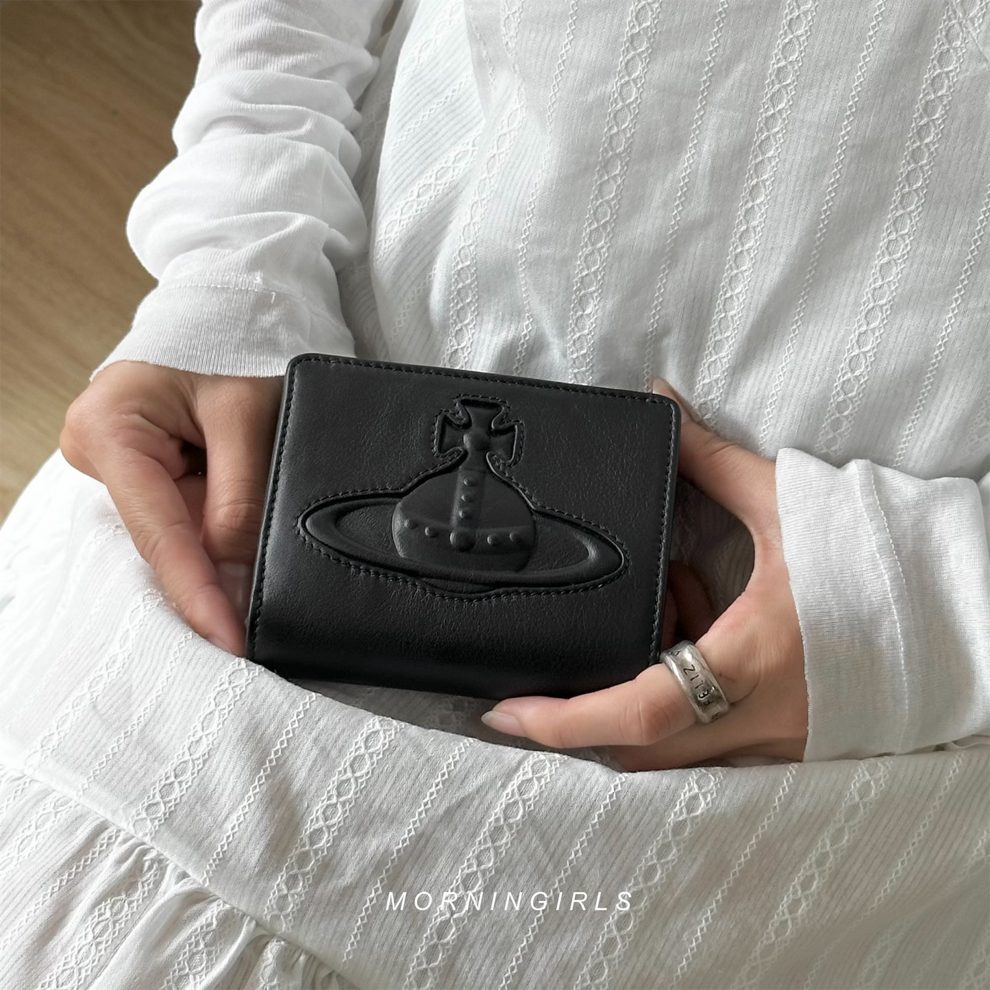 Vivienne Westwood Black Injected Orb Wallet