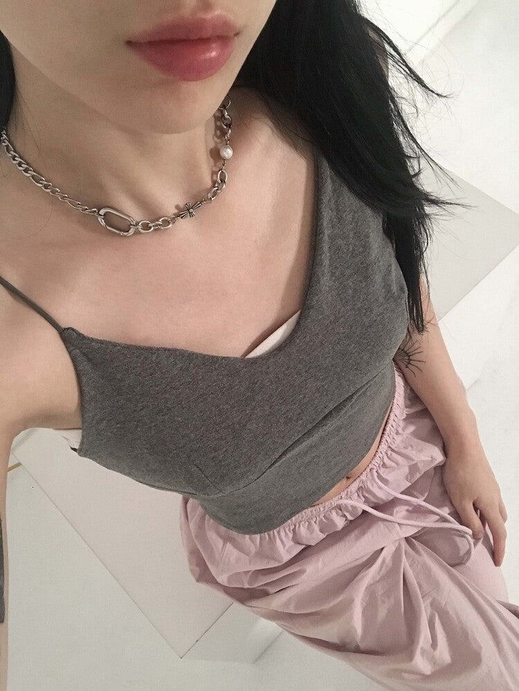 韓國OFUSE Cross Pearl Choker
