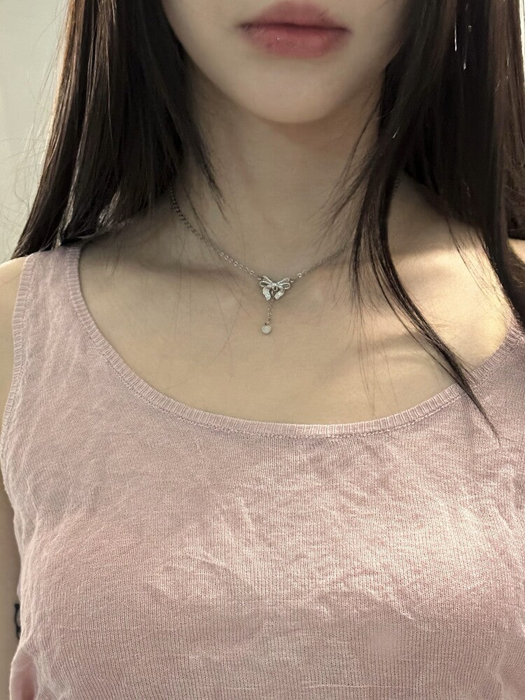 韓國OFUSE Lace Ribbon Necklace [ Babymoster (g)i-dle同款]