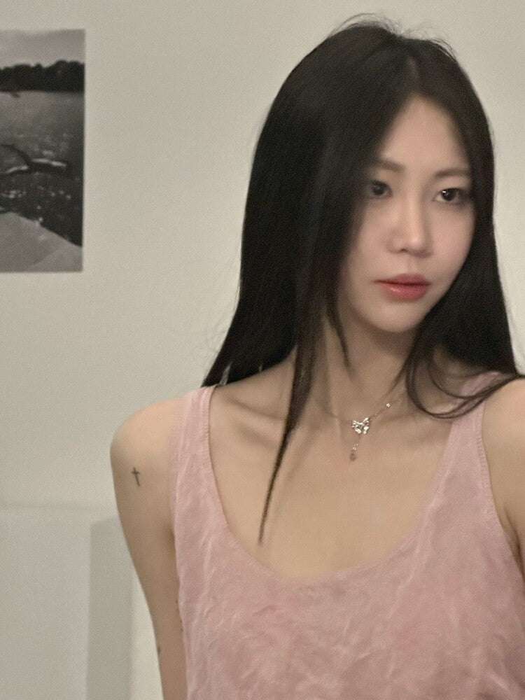 韓國OFUSE Lace Ribbon Necklace [ Babymoster (g)i-dle同款]
