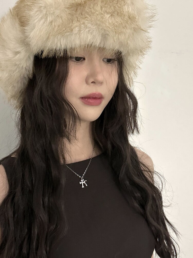 韓國OFUSE 24 Winter Cubic Cross Necklacet [i-dle宋雨琦同款]