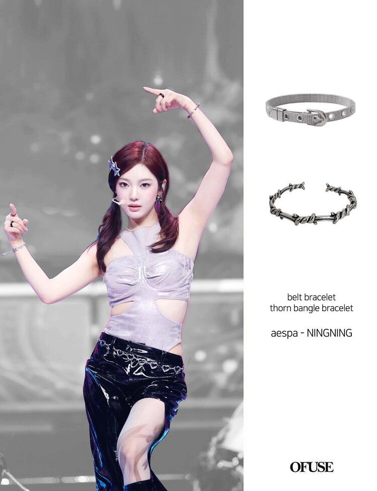 韓國選物🇰🇷 OFUSE Thorn Bangle Bracelet [BABYMONSTER ASA/aespa Giselle同款]