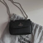 Vivienne Westwood Derby Bag with Chain 經典黑色十字紋
