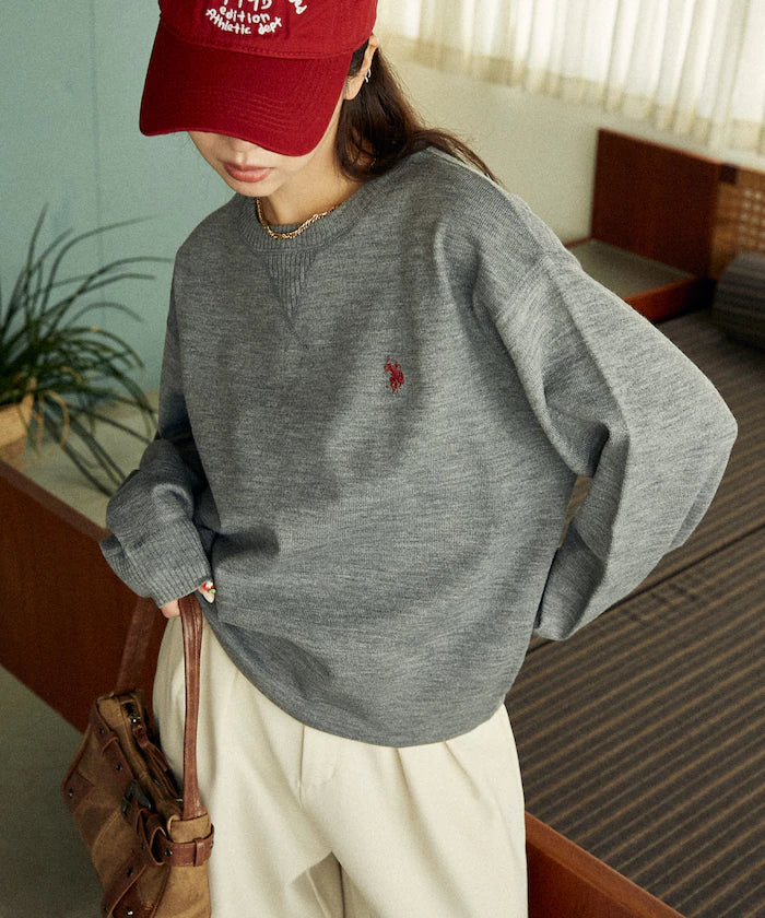 U.S. POLO ASSN. X PUBLUX 圓領薄針織上衣 [男女可穿Unisex 新品優惠中]