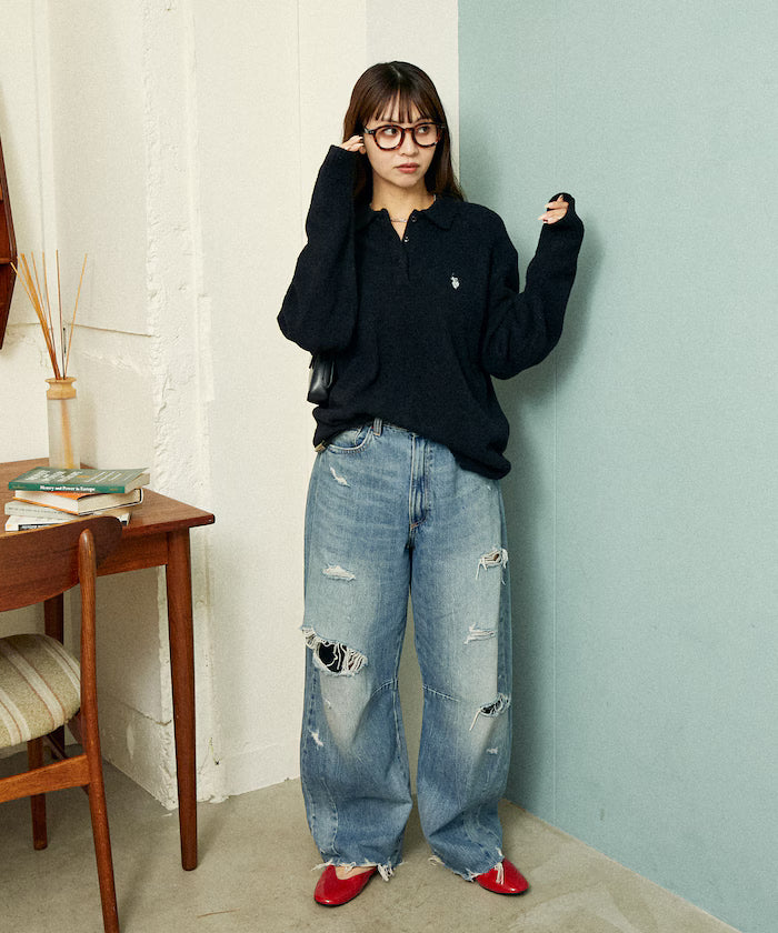 U.S. POLO ASSN. X PUBLUX 大人氣企領針織鈕扣毛衣 [日本直送新品優惠中]