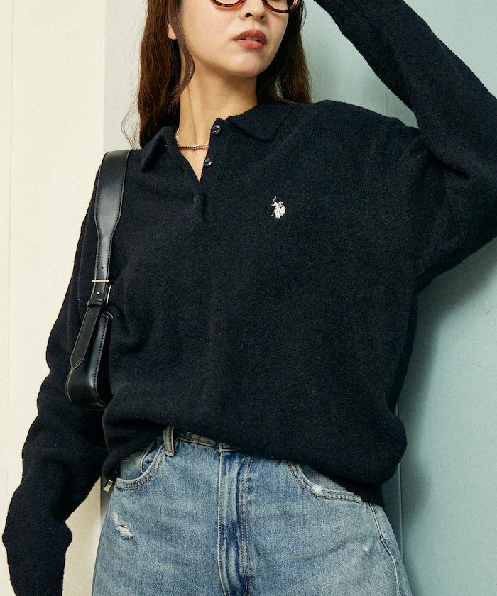 U.S. POLO ASSN. X PUBLUX 大人氣企領針織鈕扣毛衣 [日本直送新品優惠中]
