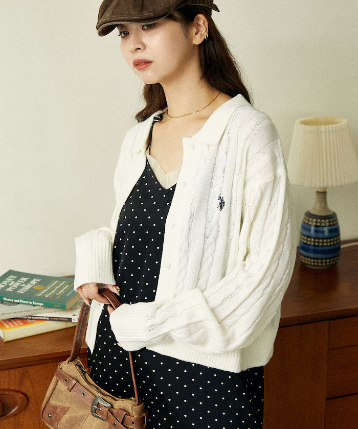 U.S. POLO ASSN. X PUBLUX 大人氣企領針織鈕扣毛衣 [日本直送新品優惠中]