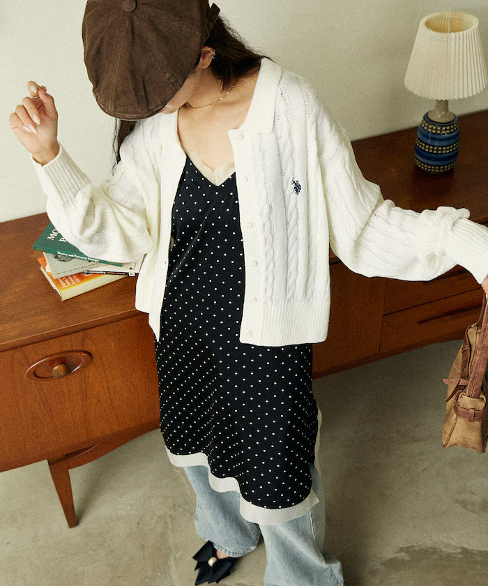 U.S. POLO ASSN. X PUBLUX 大人氣企領針織鈕扣毛衣 [日本直送新品優惠中]