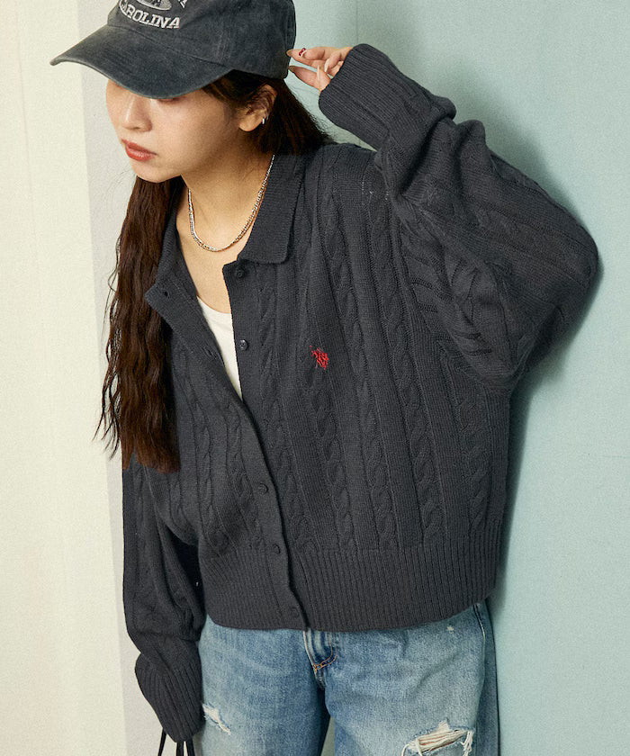 U.S. POLO ASSN. X PUBLUX 大人氣企領針織鈕扣毛衣 [日本直送新品優惠中]