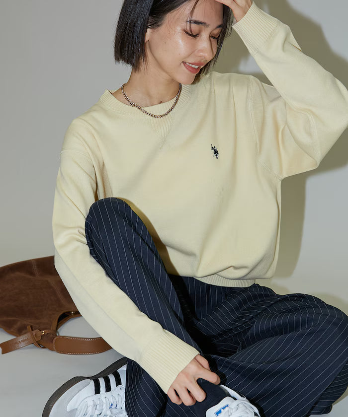 U.S. POLO ASSN. X PUBLUX 圓領薄針織上衣 [男女可穿Unisex 新品優惠中]