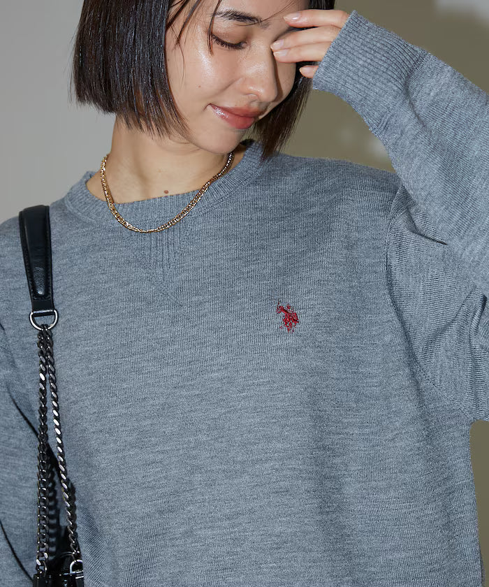 U.S. POLO ASSN. X PUBLUX 圓領薄針織上衣 [男女可穿Unisex 新品優惠中]