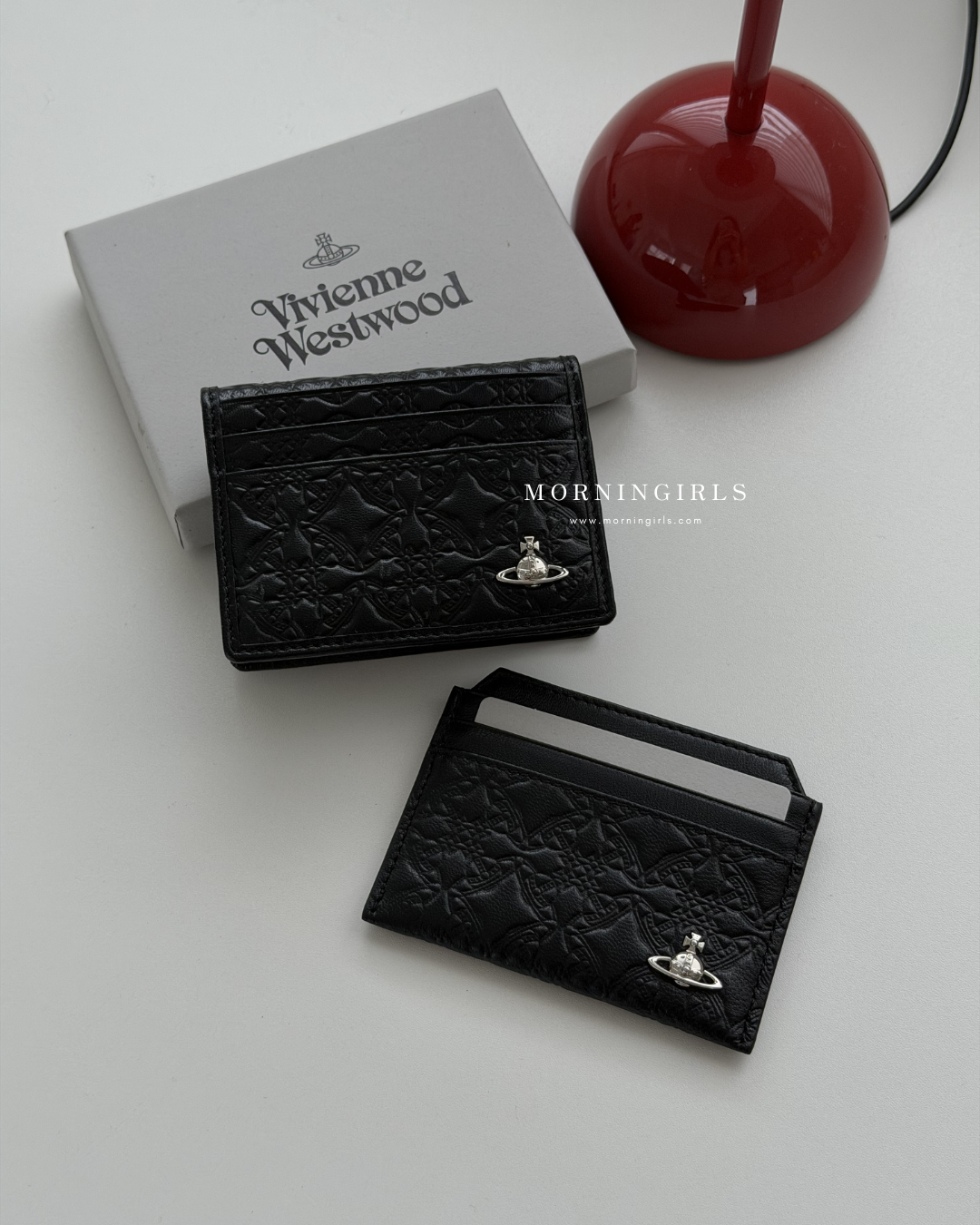 Vivienne Westwood Bifold Cardholder with Vintage Star Embossed Pattern